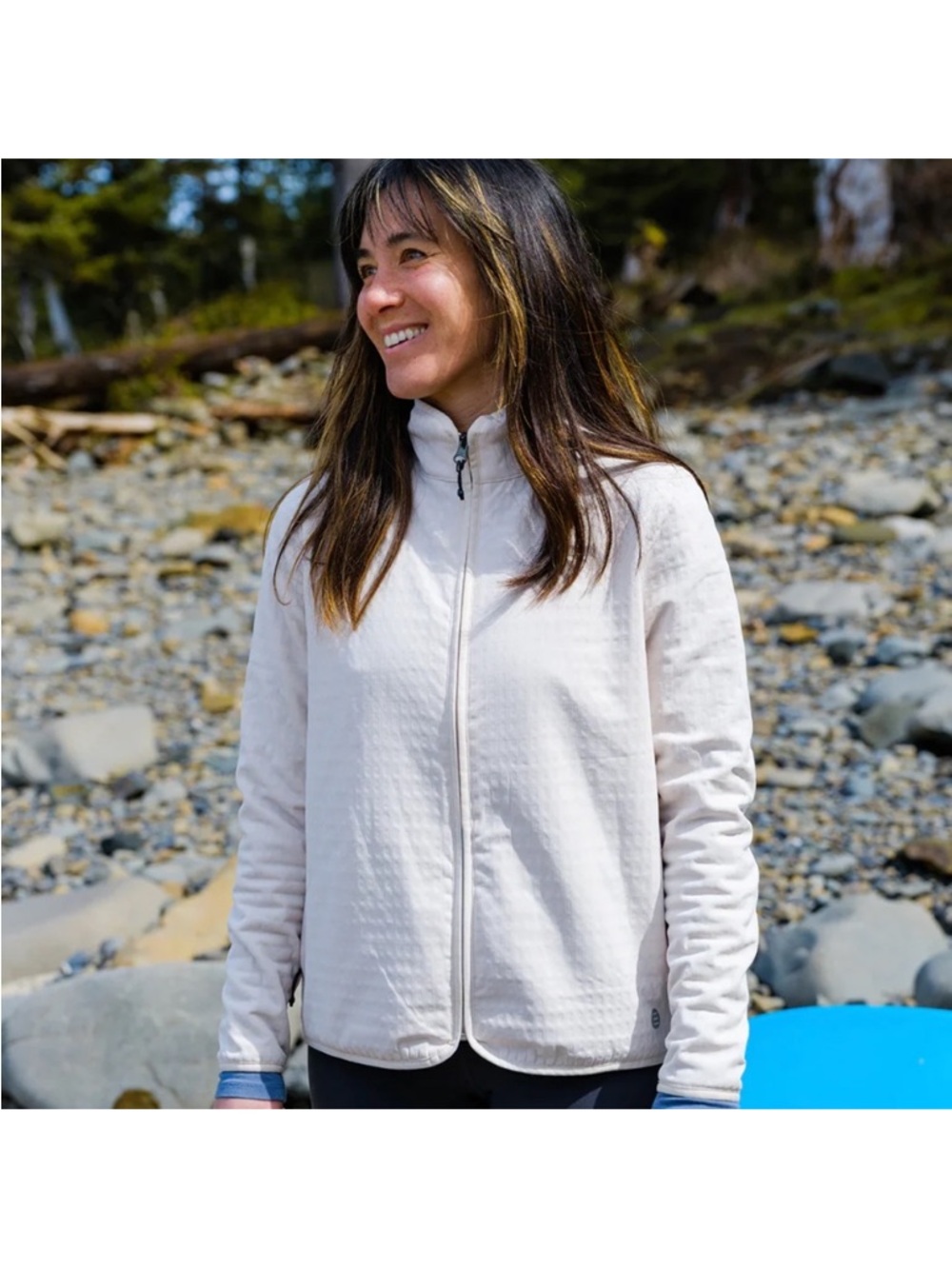 Free Fly Gridback Fleece Jacket Stone Medium